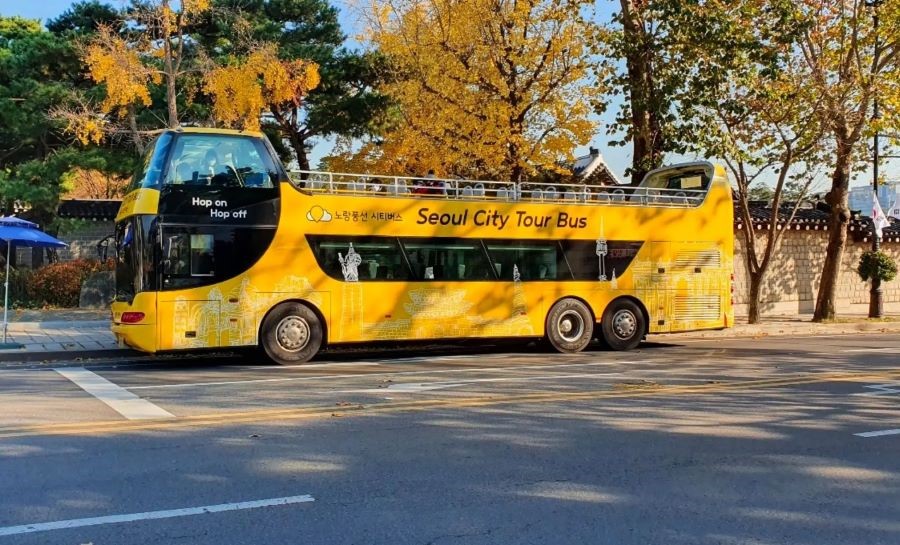 Di chuyển bằng xe bus đến Tháp NamSan